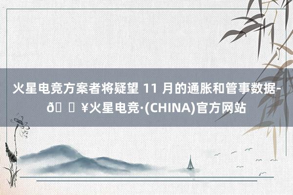 火星电竞方案者将疑望 11 月的通胀和管事数据-🔥火星电竞·(CHINA)官方网站