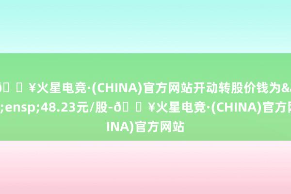 🔥火星电竞·(CHINA)官方网站开动转股价钱为&ensp;48.23元/股-🔥火星电竞·(CHINA)官方网站