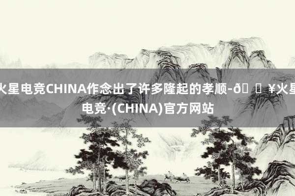 火星电竞CHINA作念出了许多隆起的孝顺-🔥火星电竞·(CHINA)官方网站