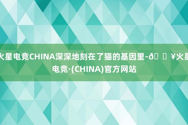 火星电竞CHINA深深地刻在了猫的基因里-🔥火星电竞·(CHINA)官方网站